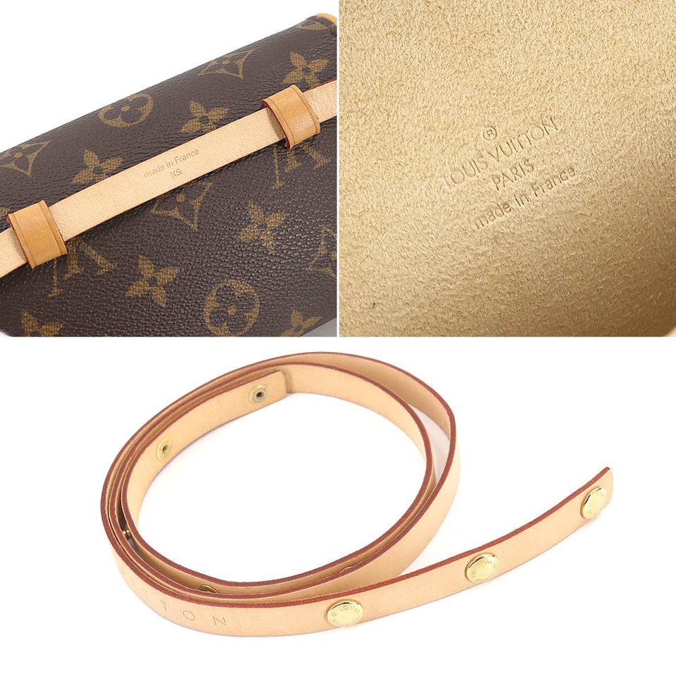 Louis Vuitton Monogram Pochette Florentine Waist Pouch Belt Bag Brown