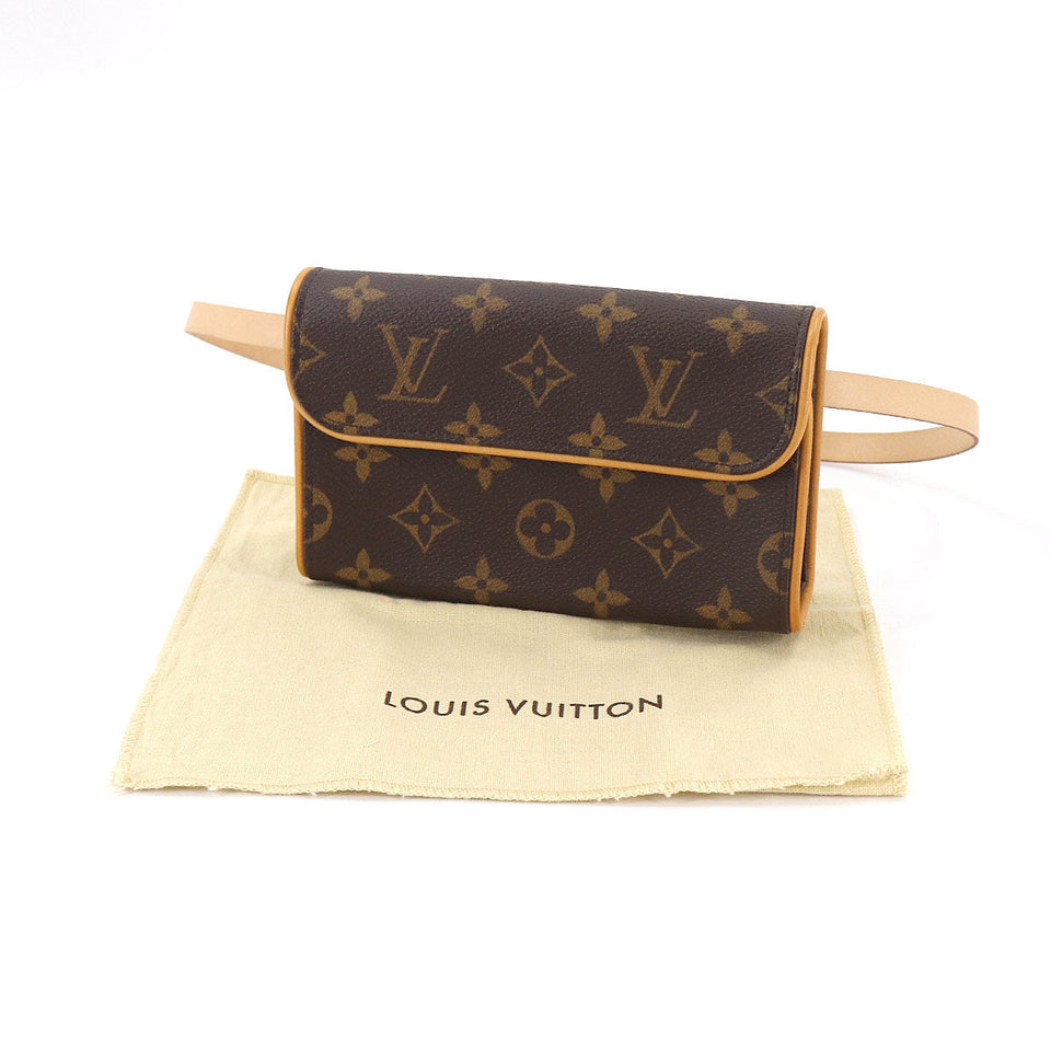 Louis Vuitton Monogram Pochette Florentine Waist Pouch Belt Bag Brown
