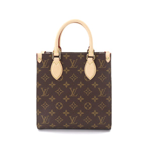 Louis Vuitton Monogram Sac Plat BB 2way Hand Shoulder Bag Brown