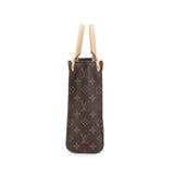 Louis Vuitton Monogram Sac Plat BB 2way Hand Shoulder Bag Brown