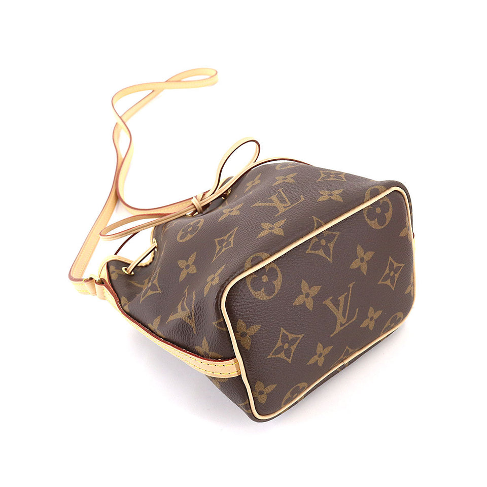 Louis Vuitton Monogram Nano Noe Shoulder Bag Brown