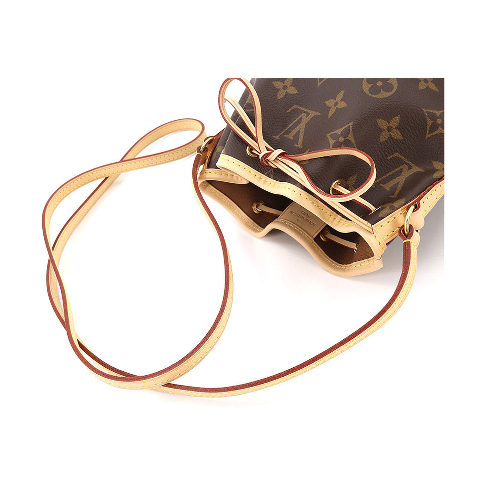 Louis Vuitton Monogram Nano Noe Shoulder Bag Brown