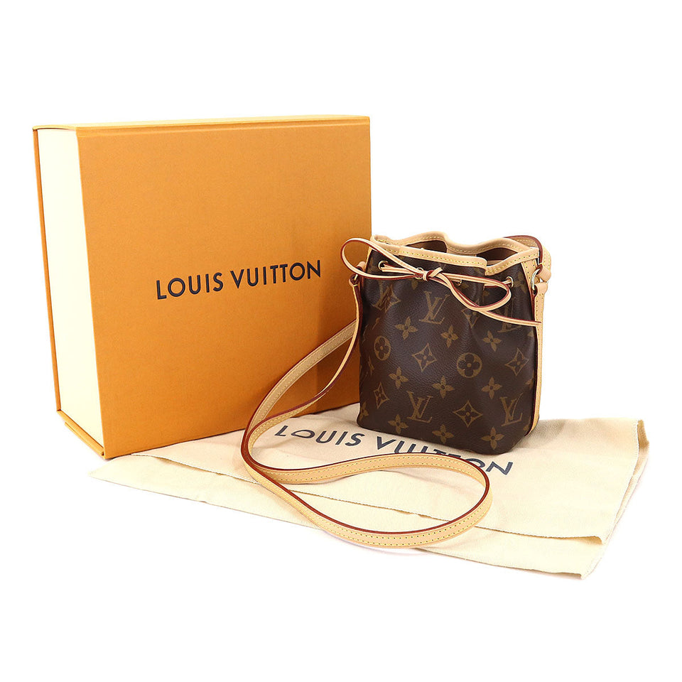 Louis Vuitton Monogram Nano Noe Shoulder Bag Brown