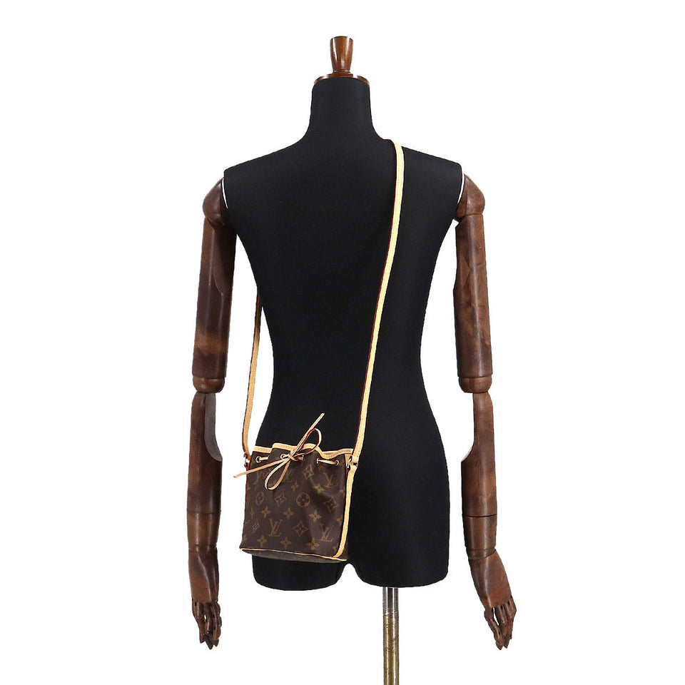 Louis Vuitton Monogram Nano Noe Shoulder Bag Brown