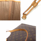 Louis Vuitton Monogram Neverfull GM Tote Bag Brown Gold Hardware