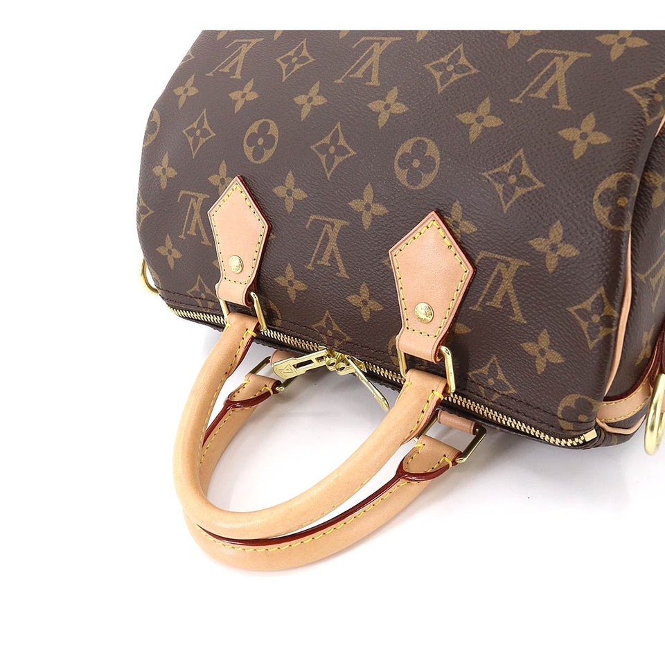 Louis Vuitton Monogram Speedy Bandouliere 25 2way Shoulder Bag Brown