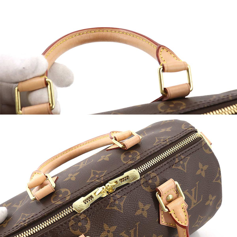 Louis Vuitton Monogram Speedy Bandouliere 25 2way Shoulder Bag Brown