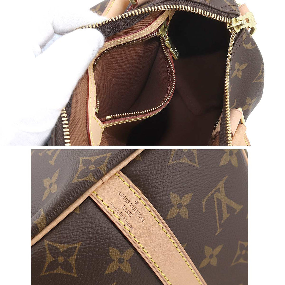 Louis Vuitton Monogram Speedy Bandouliere 25 2way Shoulder Bag Brown