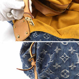 Louis Vuitton Monogram Denim XL Shoulder Bag Canvas Blue