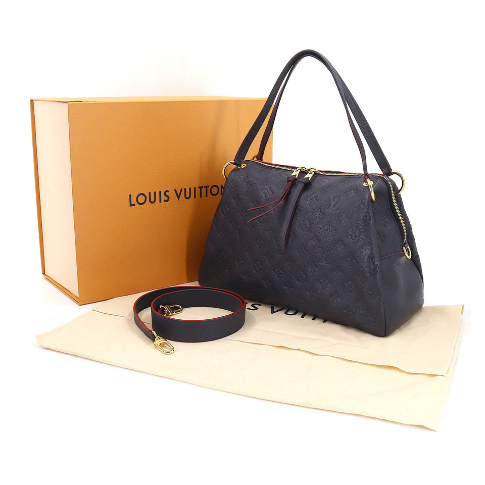Louis Vuitton Monogram Emplant Pontyu PM 2way Tote Bag Leather