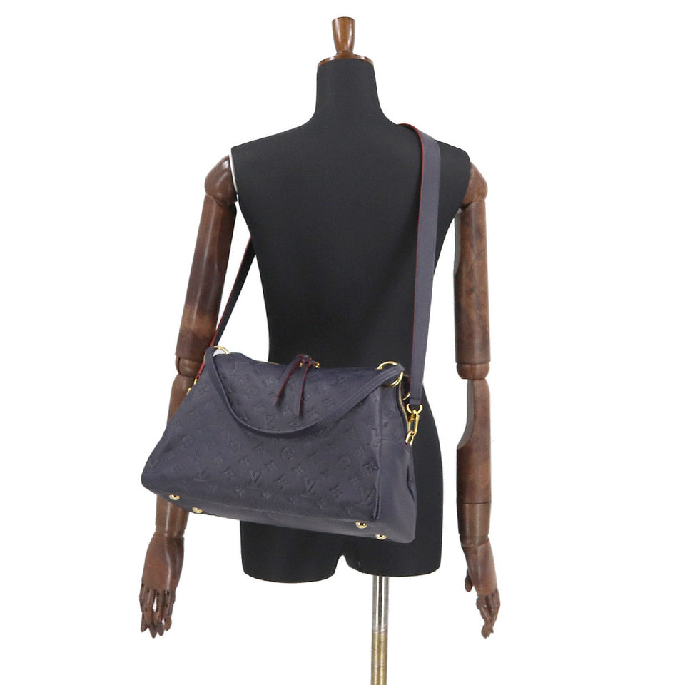 Louis Vuitton Monogram Emplant Pontyu PM 2way Tote Bag Leather