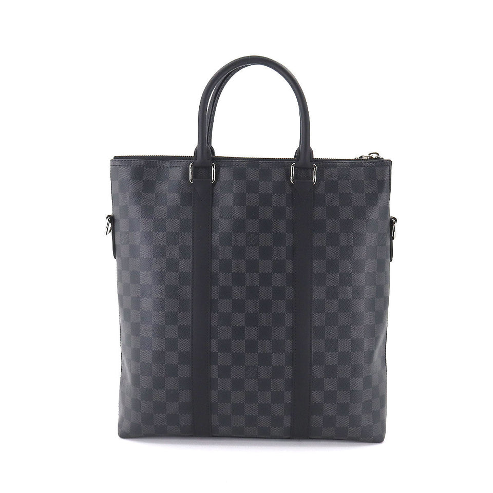 Louis Vuitton Damier Graphite Anton Tote 2way Shoulder Bag Black Gray