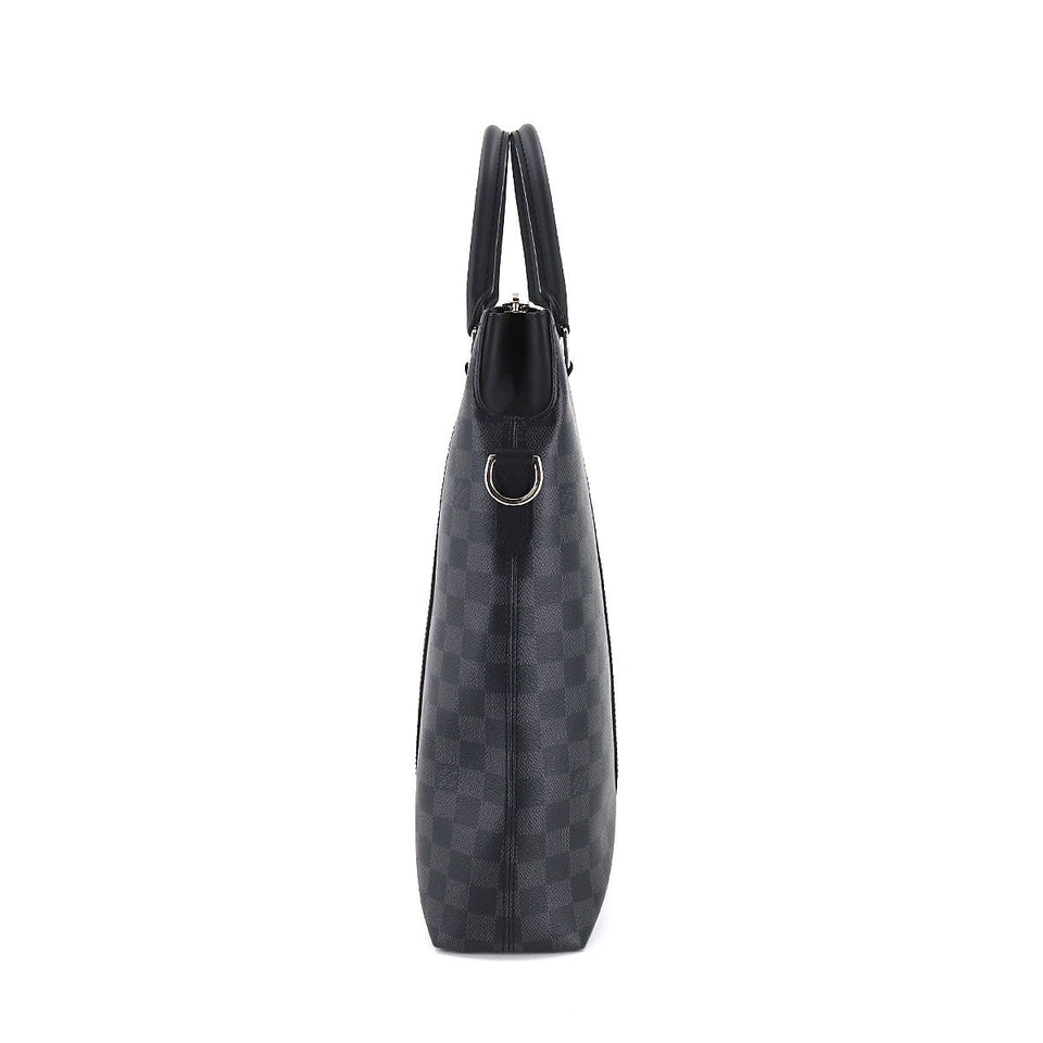 Louis Vuitton Damier Graphite Anton Tote 2way Shoulder Bag Black Gray