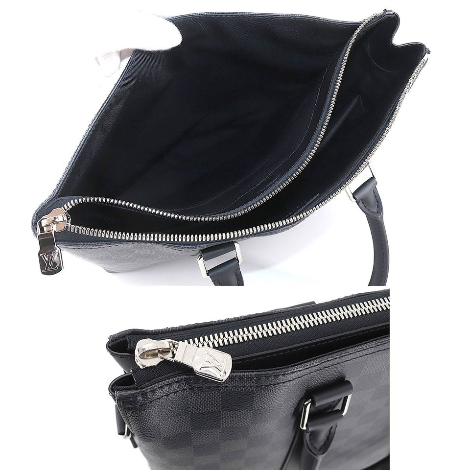 Louis Vuitton Damier Graphite Anton Tote 2way Shoulder Bag Black Gray