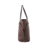 Louis Vuitton Damier Neverfull MM Tote Bag Ebene Cerise Brown
