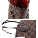 Louis Vuitton Damier Neverfull MM Tote Bag Ebene Cerise Brown