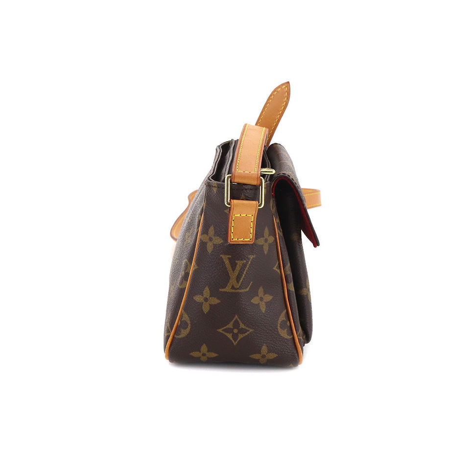 Louis Vuitton Monogram Viva Cite PM Shoulder Bag Brown