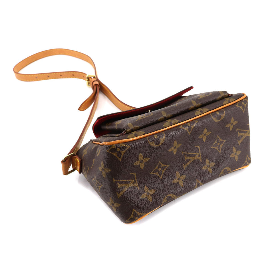 Louis Vuitton Monogram Viva Cite PM Shoulder Bag Brown