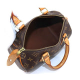 Louis Vuitton Monogram Speedy 25 Hand Bag Brown Gold Hardware