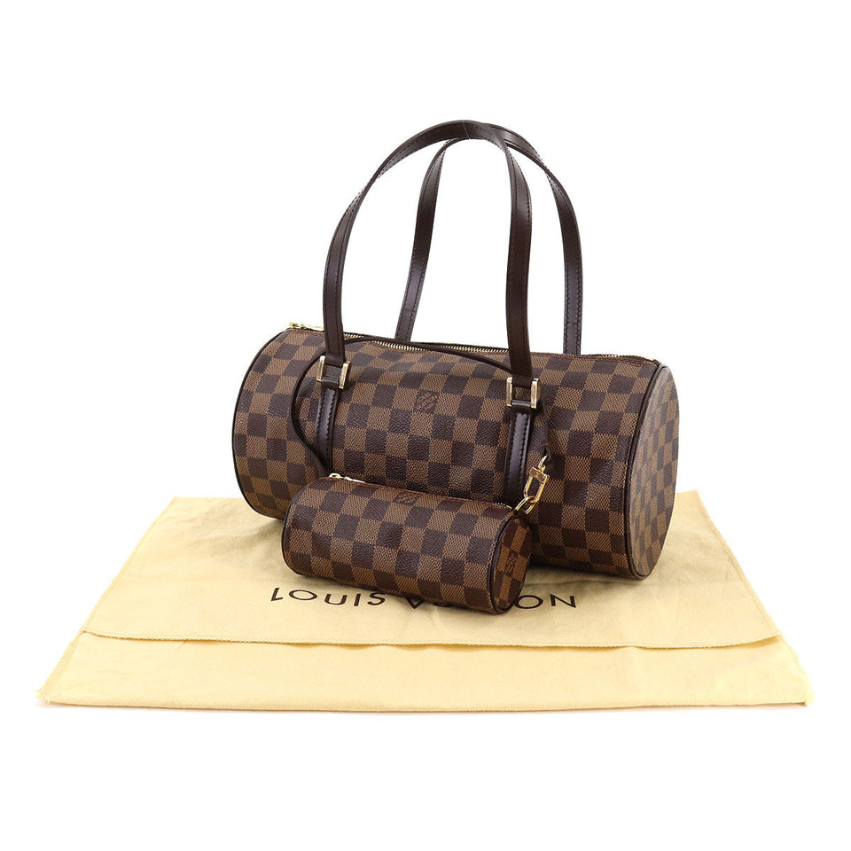 Louis Vuitton Damier Papillon 30 Hand Bag Ebene Brown
