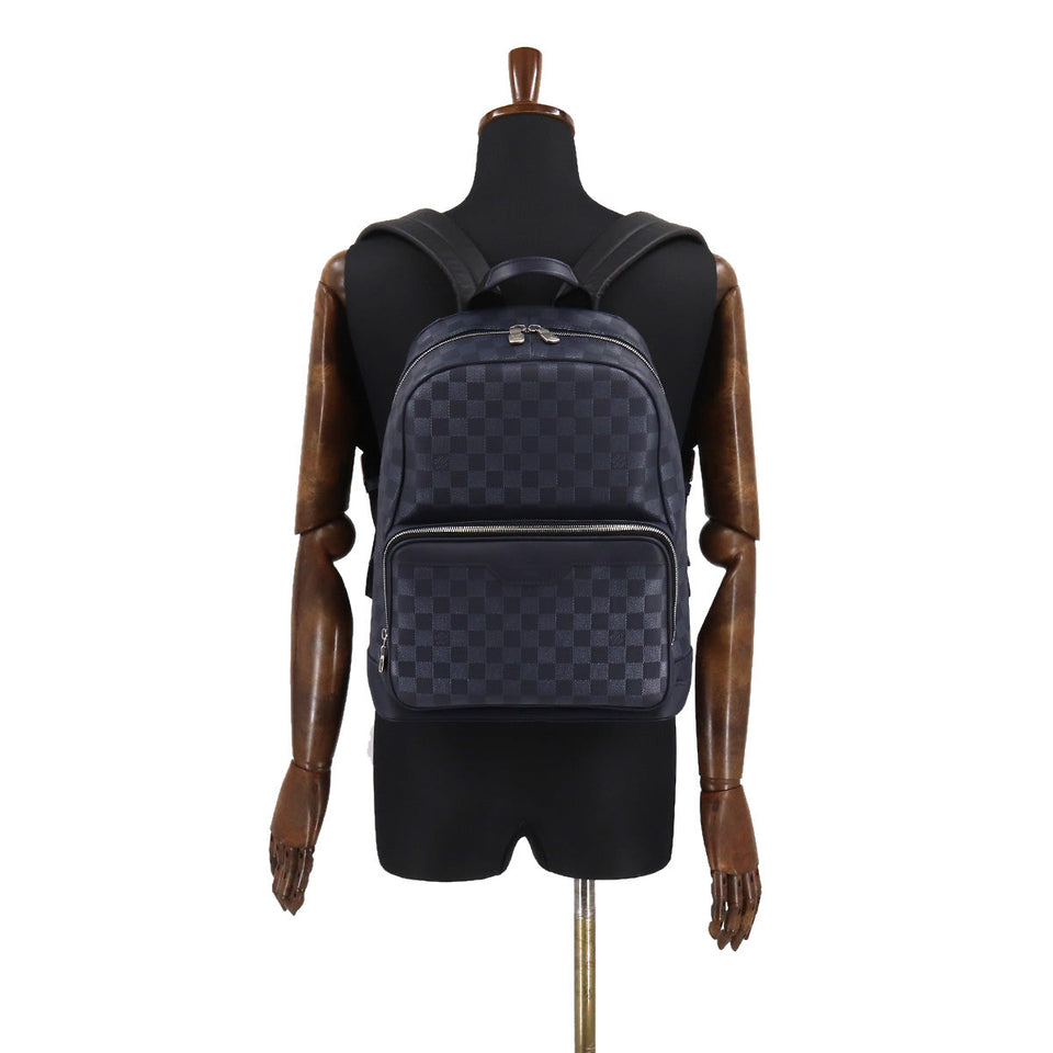 Louis Vuitton Damier Infini Campus Backpack Rucksack Leather Navy