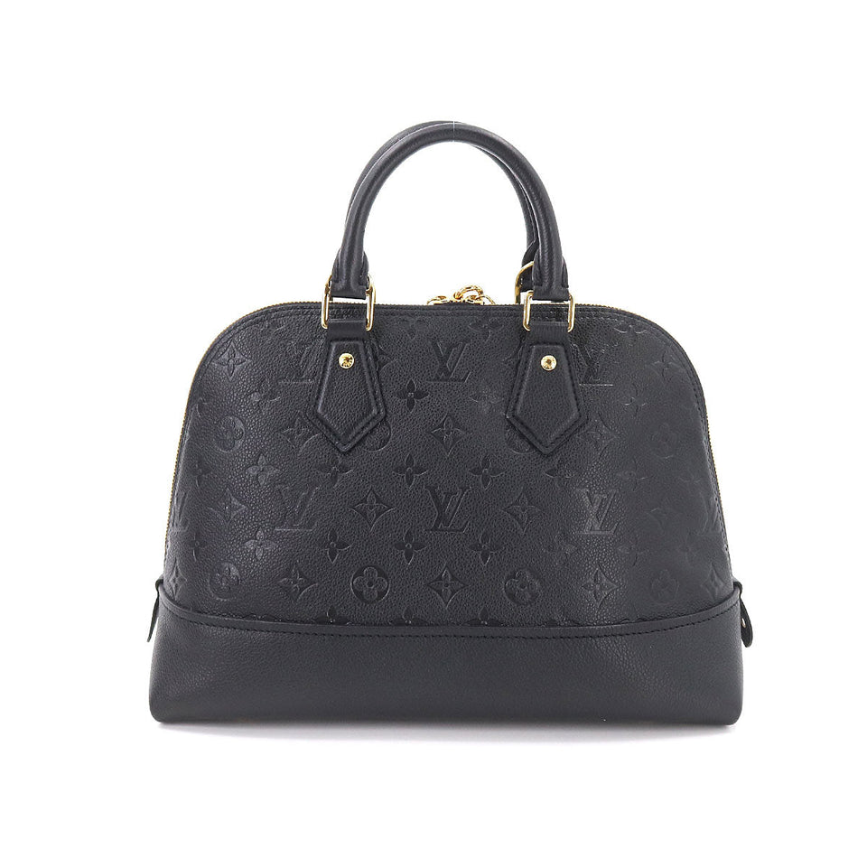 Louis Vuitton Monogram Emplant Neo Alma PM 2way Shoulder Bag Leather Noir