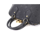 Louis Vuitton Monogram Emplant Neo Alma PM 2way Shoulder Bag Leather Noir