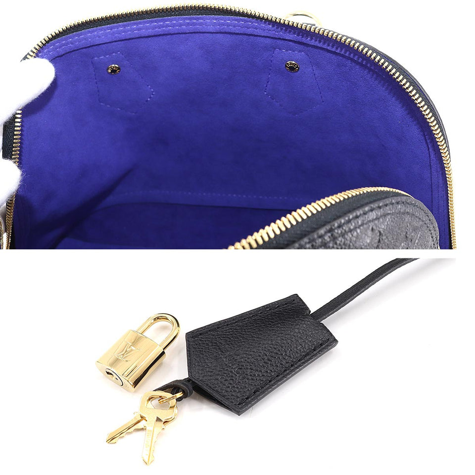 Louis Vuitton Monogram Emplant Neo Alma PM 2way Shoulder Bag Leather Noir