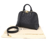 Louis Vuitton Monogram Emplant Neo Alma PM 2way Shoulder Bag Leather Noir