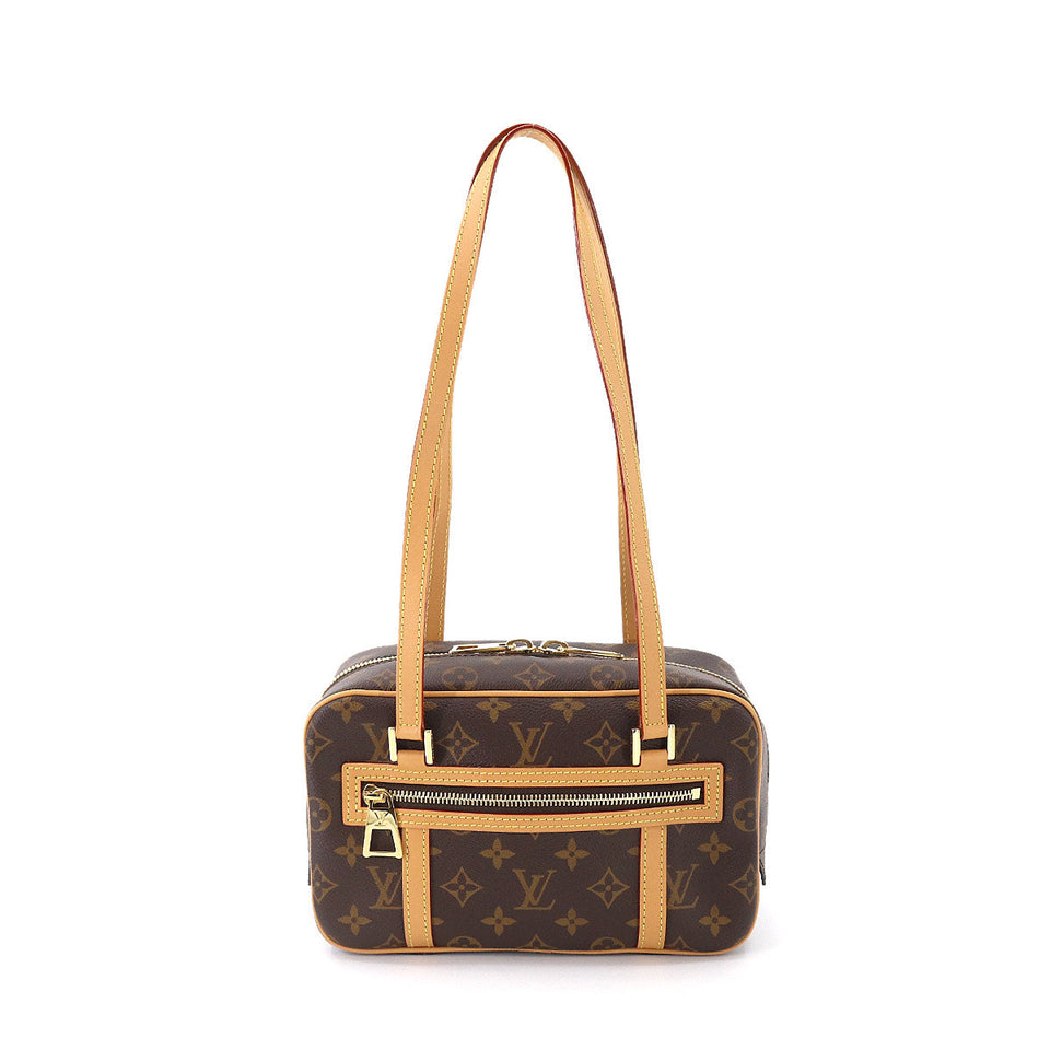 Louis Vuitton Monogram Cite Shoulder Bag Brown Gold Hardware