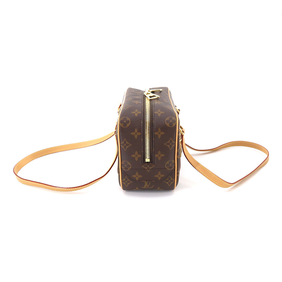 Louis Vuitton Monogram Cite Shoulder Bag Brown Gold Hardware
