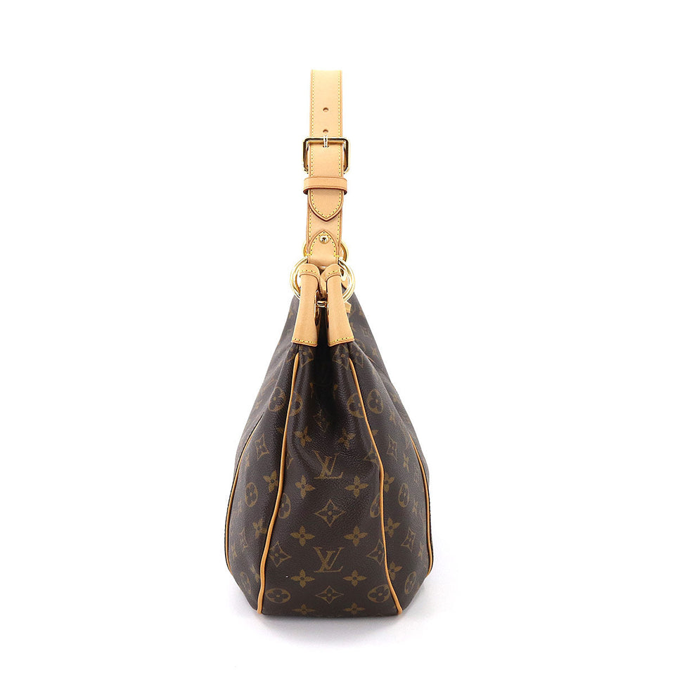 Louis Vuitton Monogram Galliera PM Shoulder Bag Brown