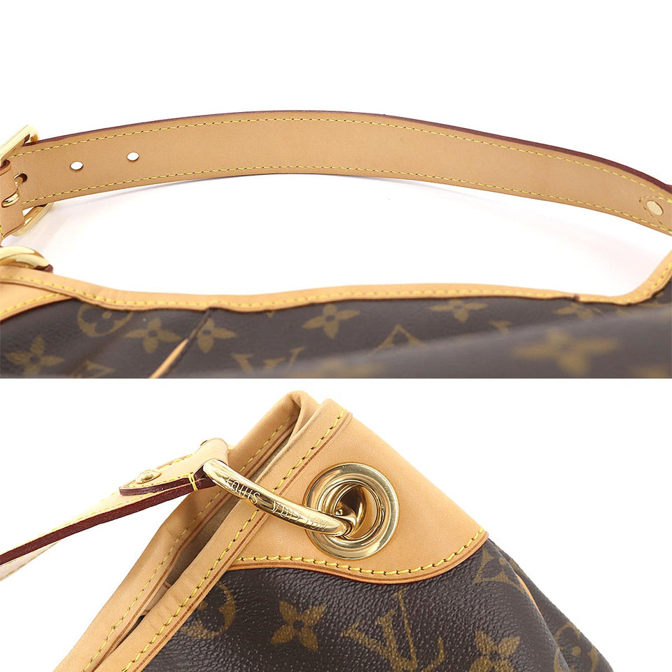 Louis Vuitton Monogram Galliera PM Shoulder Bag Brown
