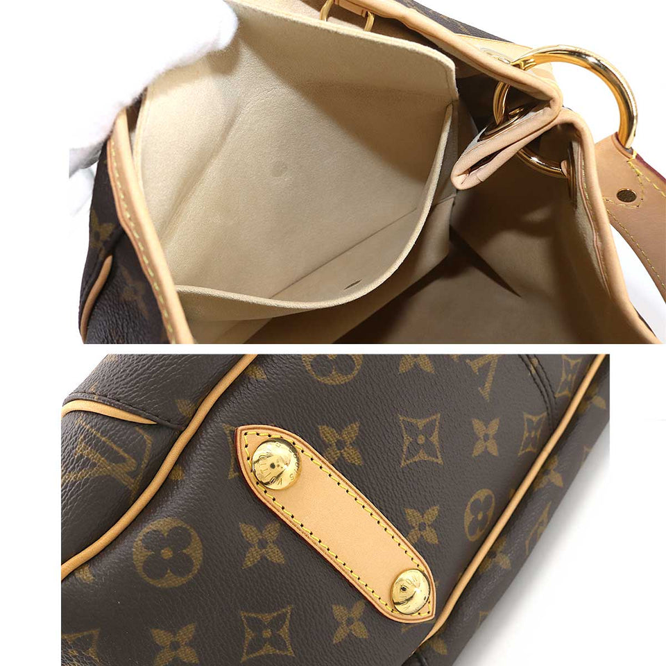 Louis Vuitton Monogram Galliera PM Shoulder Bag Brown