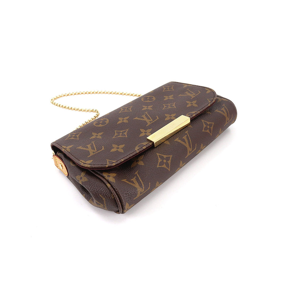 Louis Vuitton Monogram Favorite PM 2way Hand Shoulder Bag Brown
