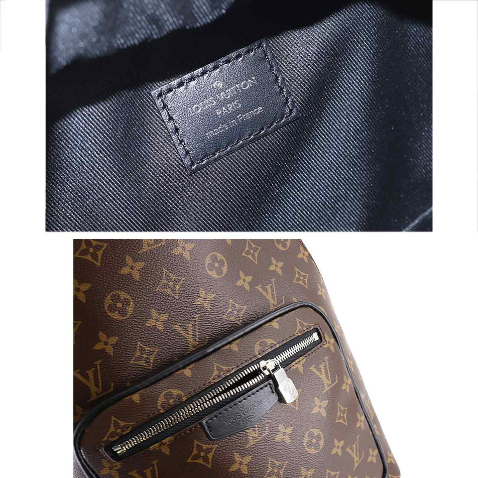 Louis Vuitton Monogram Macassar Josh NV Backpack Rucksack Brown Black