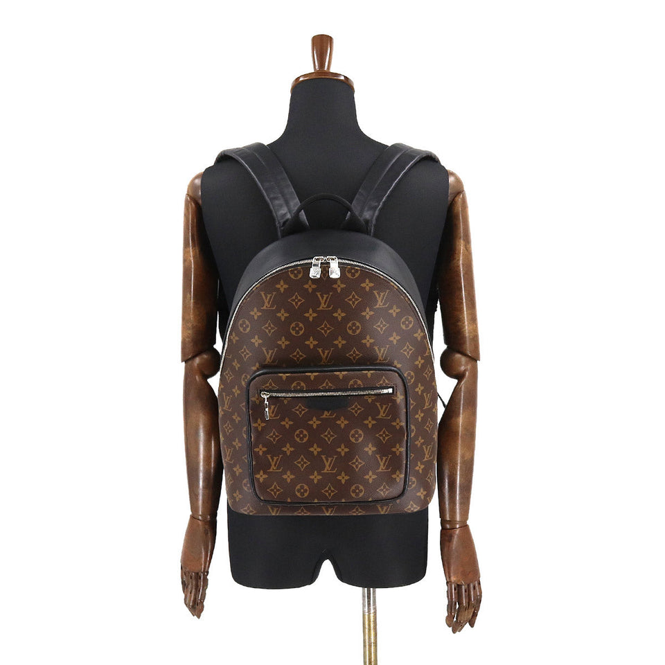 Louis Vuitton Monogram Macassar Josh NV Backpack Rucksack Brown Black