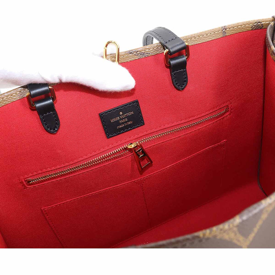 Louis Vuitton Giant Monogram On The Go MM 2way Tote Bag