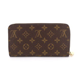Louis Vuitton Monogram Zippy Round Zipper Long Wallet Brown