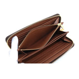 Louis Vuitton Monogram Zippy Round Zipper Long Wallet Brown