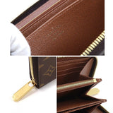 Louis Vuitton Monogram Zippy Round Zipper Long Wallet Brown