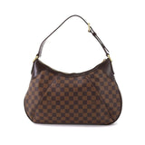 Louis Vuitton Damier Thames GM Shoulder Bag Ebene Gold Metal