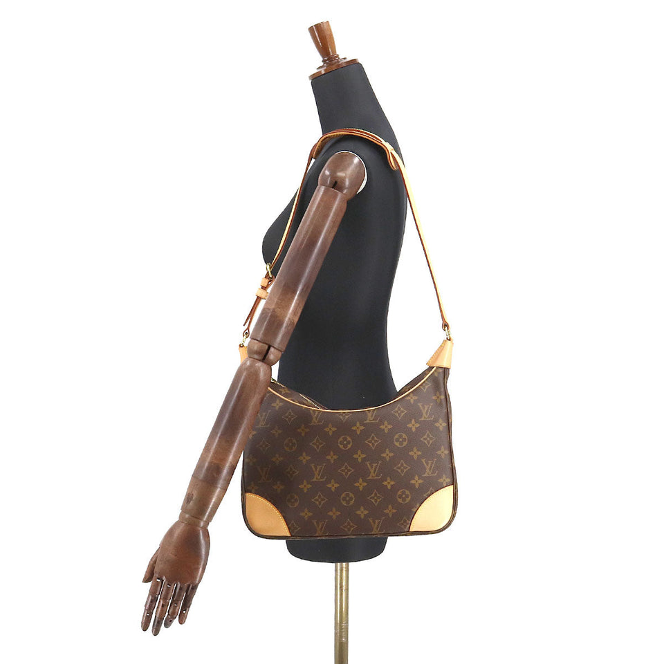 Louis Vuitton Monogram Boulogne Shoulder Bag Brown
