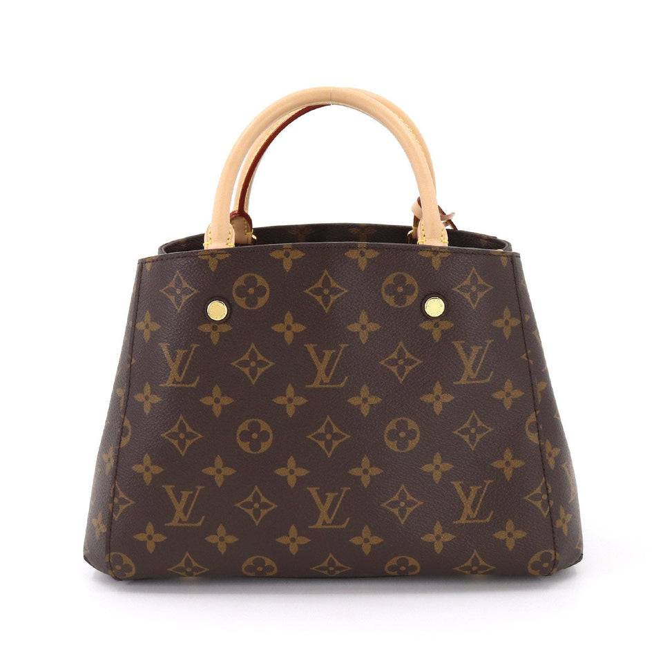 Louis Vuitton Monogram Montaigne BB 2way Hand Shoulder Bag Brown