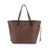 Louis Vuitton Damier Neverfull MM Tote Bag Ebene Brown