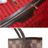 Louis Vuitton Damier Neverfull MM Tote Bag Ebene Brown