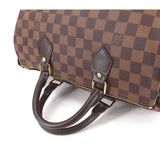 Louis Vuitton Damier Speedy 30 Hand Bag Ebene Brown Gold Hardware