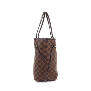 Louis Vuitton Damier Neverfull MM Tote Bag Ebene Cerise Brown