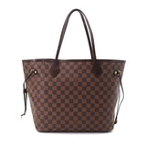 Louis Vuitton Damier Neverfull MM Tote Bag Ebene Cerise Brown