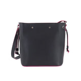 Louis Vuitton Lock Me Bucket Shoulder Bag Leather Noir